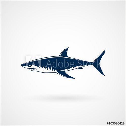 Great White Shark Logo - Great white shark logo sign emblem vector illustration - Buy this ...
