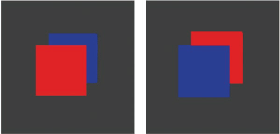 Two Red Squares Logo - Two squares in front of one another: it looks natural to see the red ...