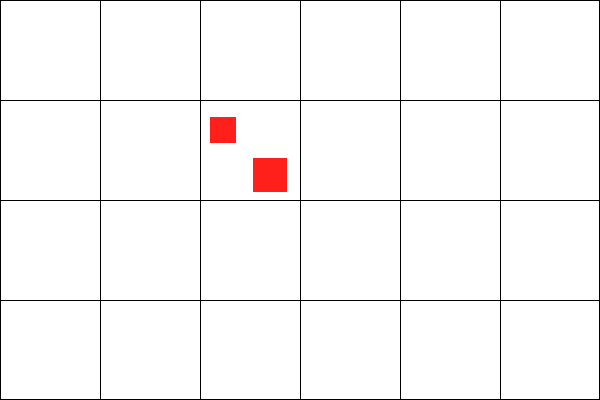 Two Red Squares Logo - 2D collision detection in Pistol Slut