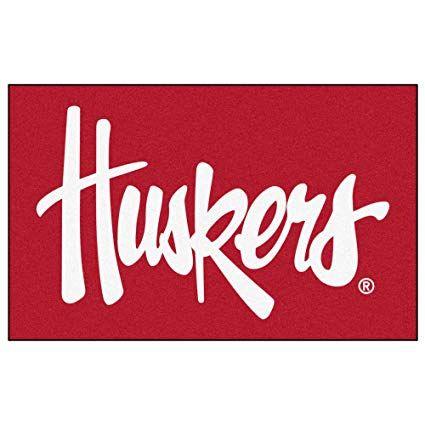 Huskers Logo - Amazon.com : University of Nebraska Huskers Logo Area Rug : Sports ...