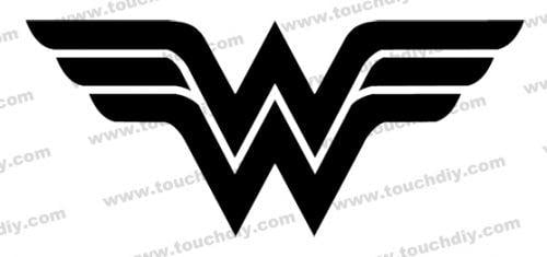 Super Woman Logo - Wonder Woman Logo Design Template > Super Heroes Logo