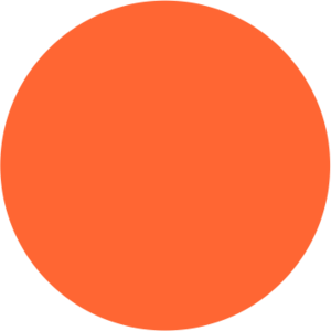Color Orange Circle Logo - Orange Single Colour Label