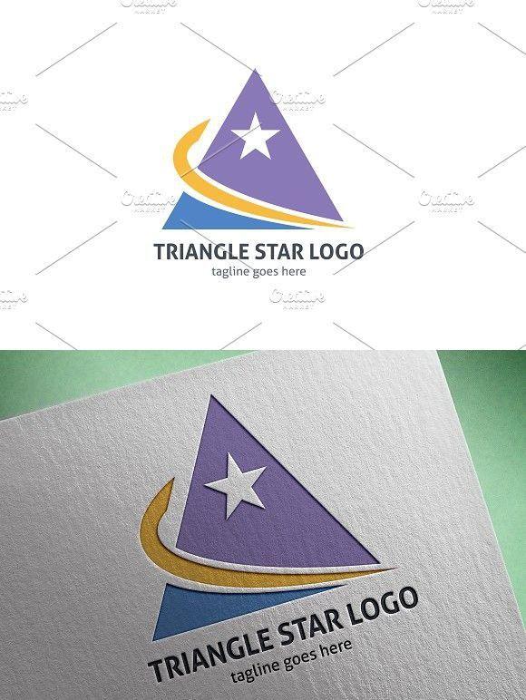 Triangle with Star Logo - Triangle Star Logo | Bright Design | Star logo, Logos, Stars
