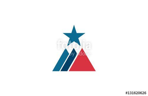 Triangle with Star Logo - star mountain triangle business logo