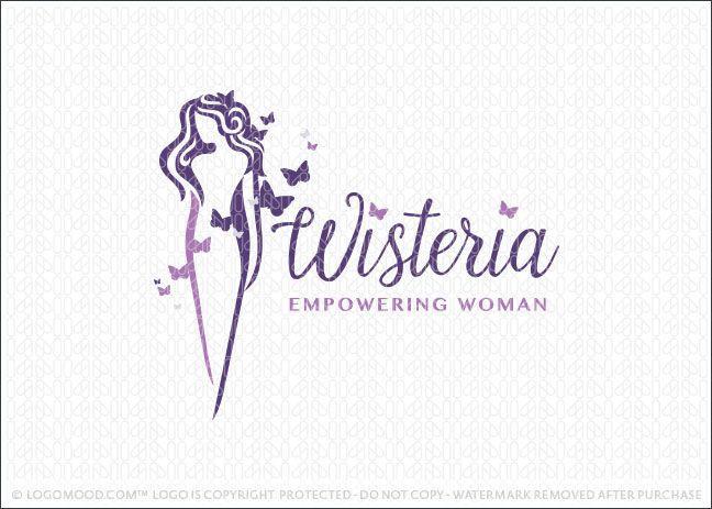 Woman Logo - Readymade Logos for Sale Wisteria Woman | Readymade Logos for Sale