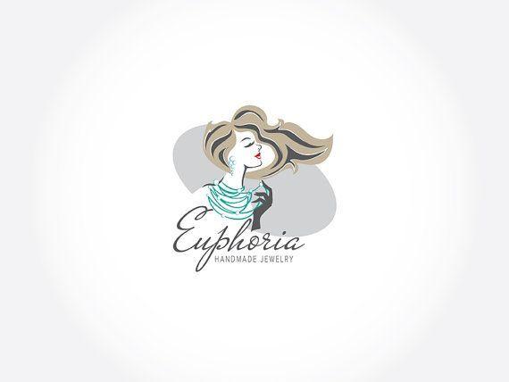 Elegant Woman Logo - Handmade Jewelry Logo - Fashion - Woman Illustration - Handmade ...