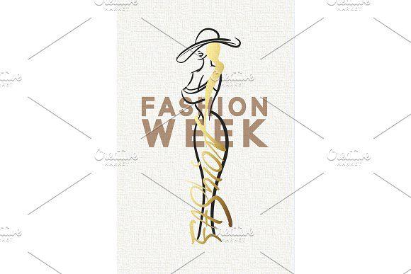 Elegant Woman Logo - Logo fashion elegant lady. Silhouette beautiful woman ...