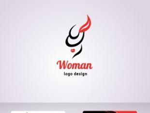 Elegant Woman Logo - Elegant woman logo with cards vector graphics | free vectors | UI ...