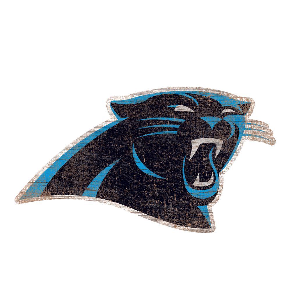 Furniture Car Logo - Adventure Furniture NFL Indoor Carolina Panthers Distressed Logo