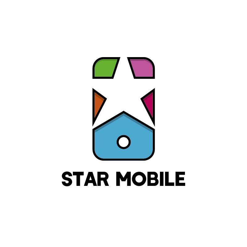 Star in Triangle Logo - Star Mobile Creative LogoLOGO