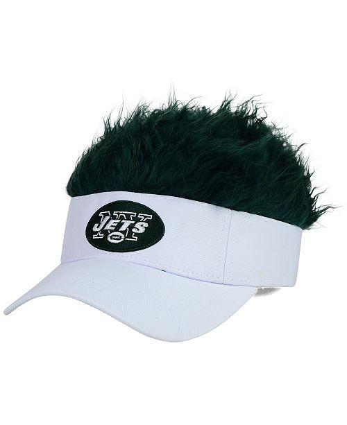 First New York Jets Logo - Concept One New York Jets Flair Hair Visor Fan Shop By Lids