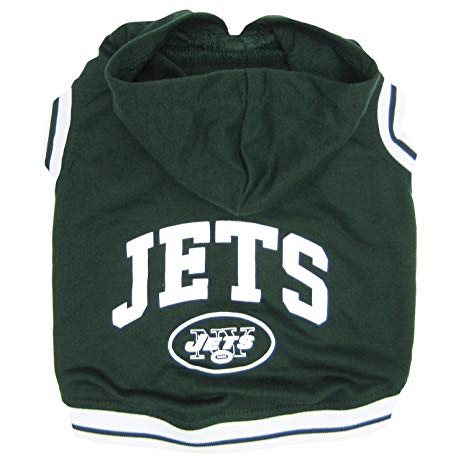First New York Jets Logo - Amazon.com : Pets First NFL New York Jets Hoodie, Medium : Pet Supplies