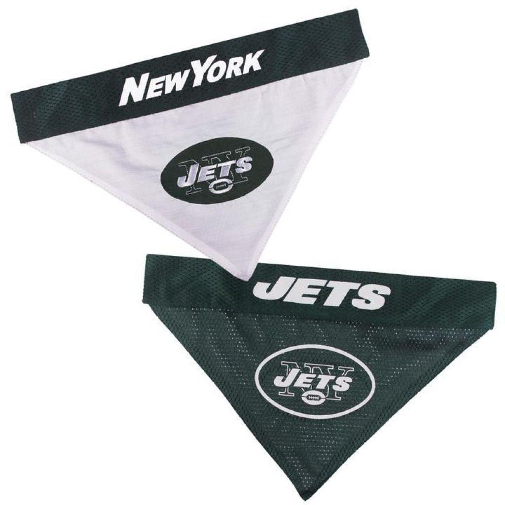 First New York Jets Logo - Pets First New York Jets NFL Reversible Bandana