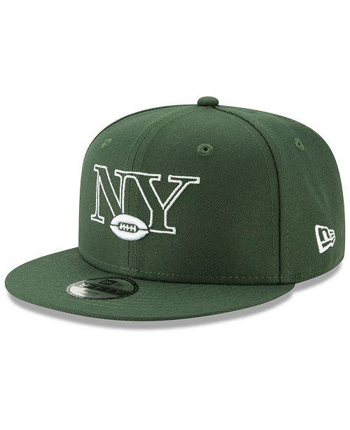 First New York Jets Logo - New Era Boys' New York Jets Logo Elements Collection 9FIFTY Snapback