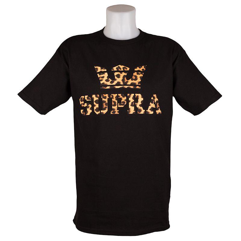 Supra Skate Logo - Supra T-Shirt Cheetah Black at Skate Pharm