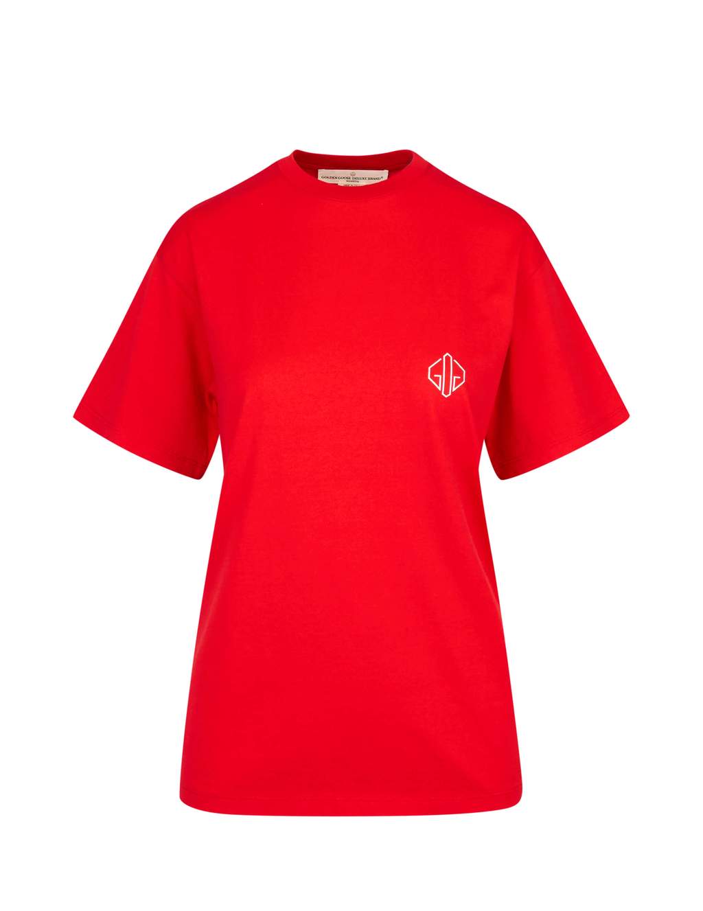 Goose Clothing Logo - Golden Goose Deluxe Brand Women's Red Logo T Shirt. GIULIOFASHION