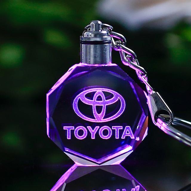 Purple Toyota Logo - Toyota Logo Laser Engraved Keychain