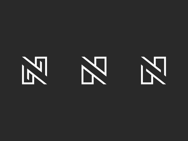 Black Letter N Logo - Letter 