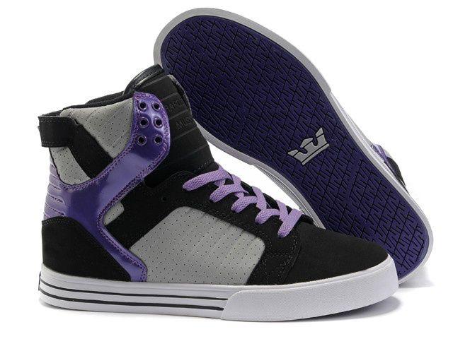 Supra Skate Logo - all supra shoes, Supra Skytop Mens Shoes Black Grey Purple