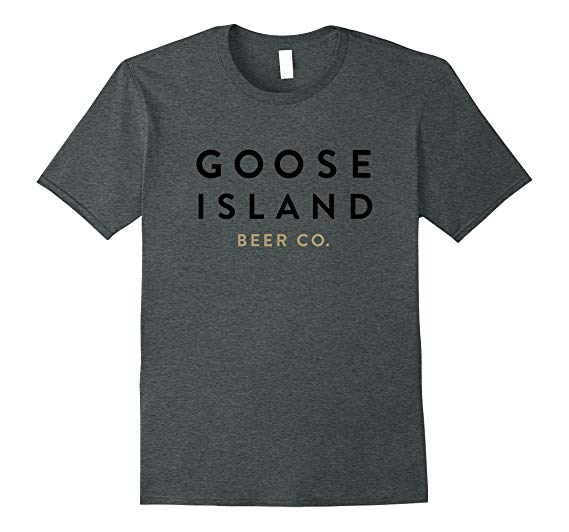 Goose Clothing Logo - Goose Island Stacked Logo T Shirt: Clothing