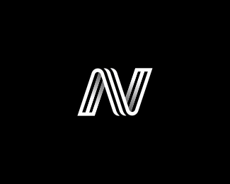 Black Letter N Logo - Logopond, Brand & Identity Inspiration (Letter N)