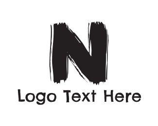 Black Letter N Logo - Letter N Logo Maker