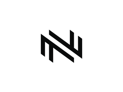 Black Letter N Logo - ALPHABET: A-Z letter marks, logo symbols collection on Behance