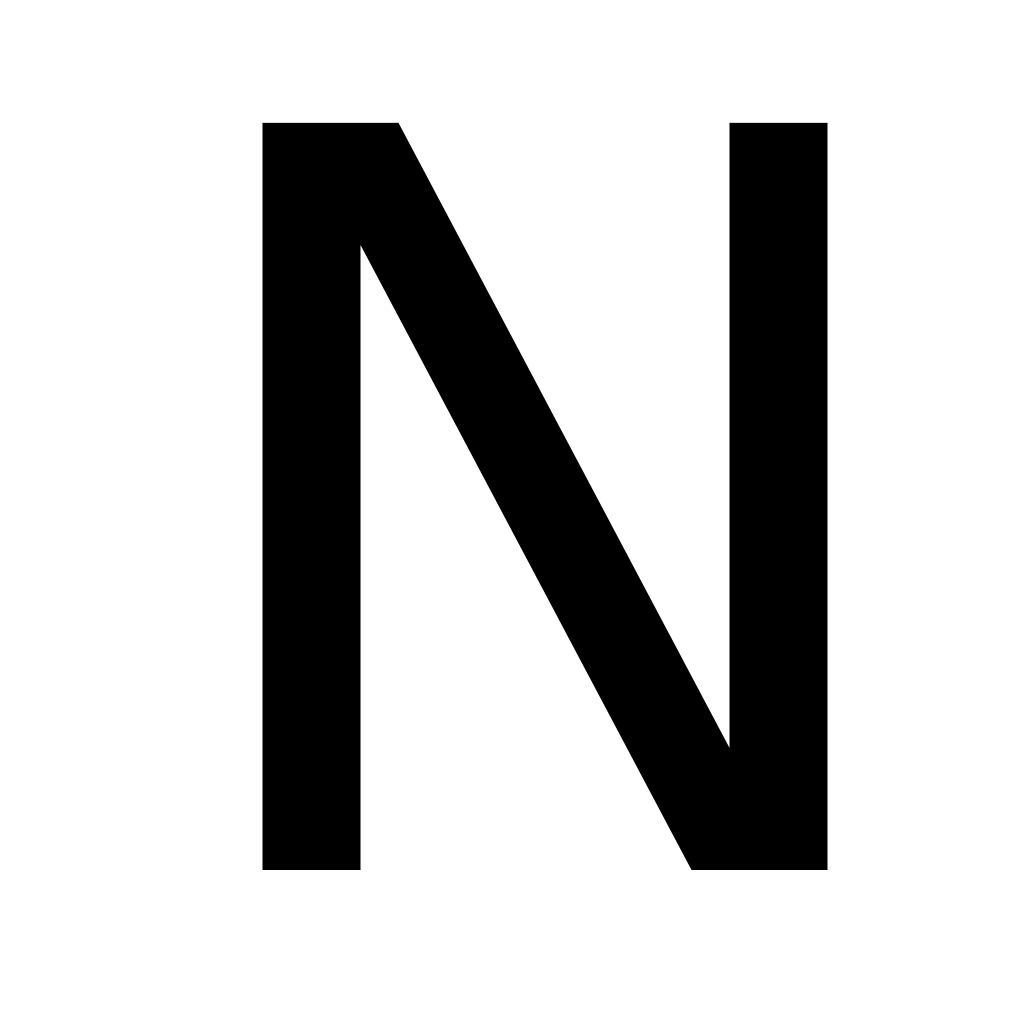 Black Letter N Logo - File:LetterN.svg - Wikimedia Commons