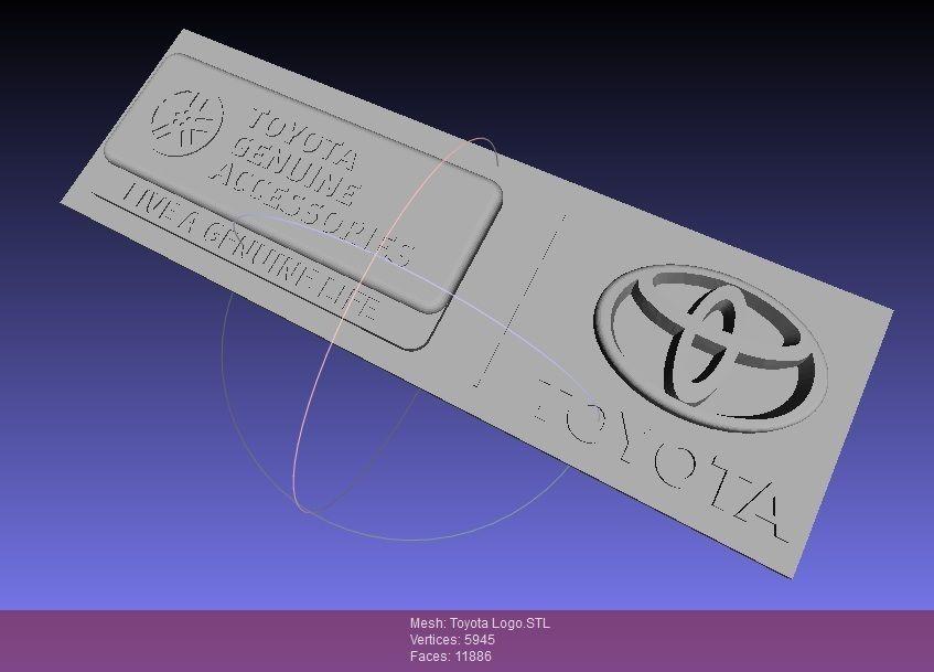 Purple Toyota Logo - 3D printable model Toyota Logo | CGTrader