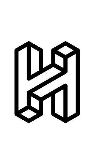 White H Logo - Awesomeness Graphic Design . Brand Logo . H Letter . Joshua Hathaway ...