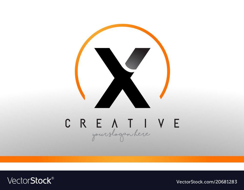 Eleven Letter Logo - letter x logo design x letter logo design with black orange color ...