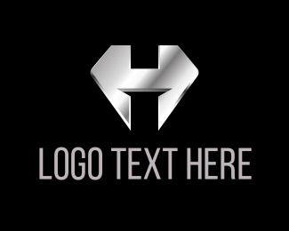 White H Logo - Negative Space Logos | Negative Space Logo Maker | BrandCrowd