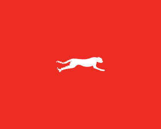 Red Cheetah Logo - Cheetah symbol Designed