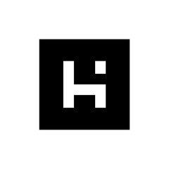 Black H Logo - logo H