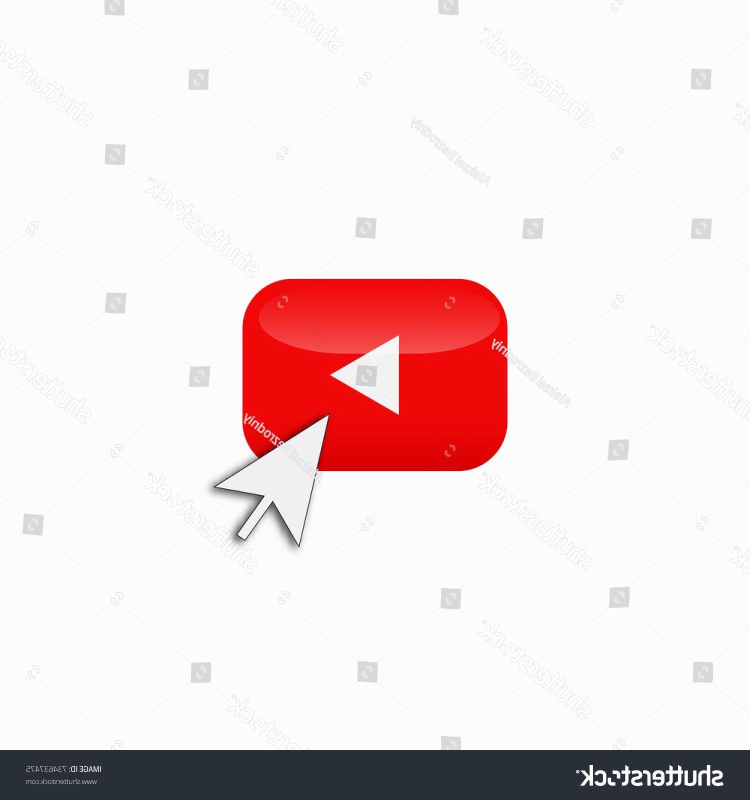 Red Mouse Logo - Top Stock Vector Red Play Youtube Logo Button Icon And Mouse Cursor ...