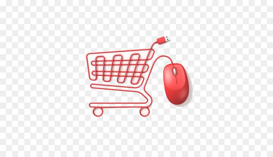 Red Mouse Logo - Online shopping E-commerce Sales - Red mouse shopping cart png ...