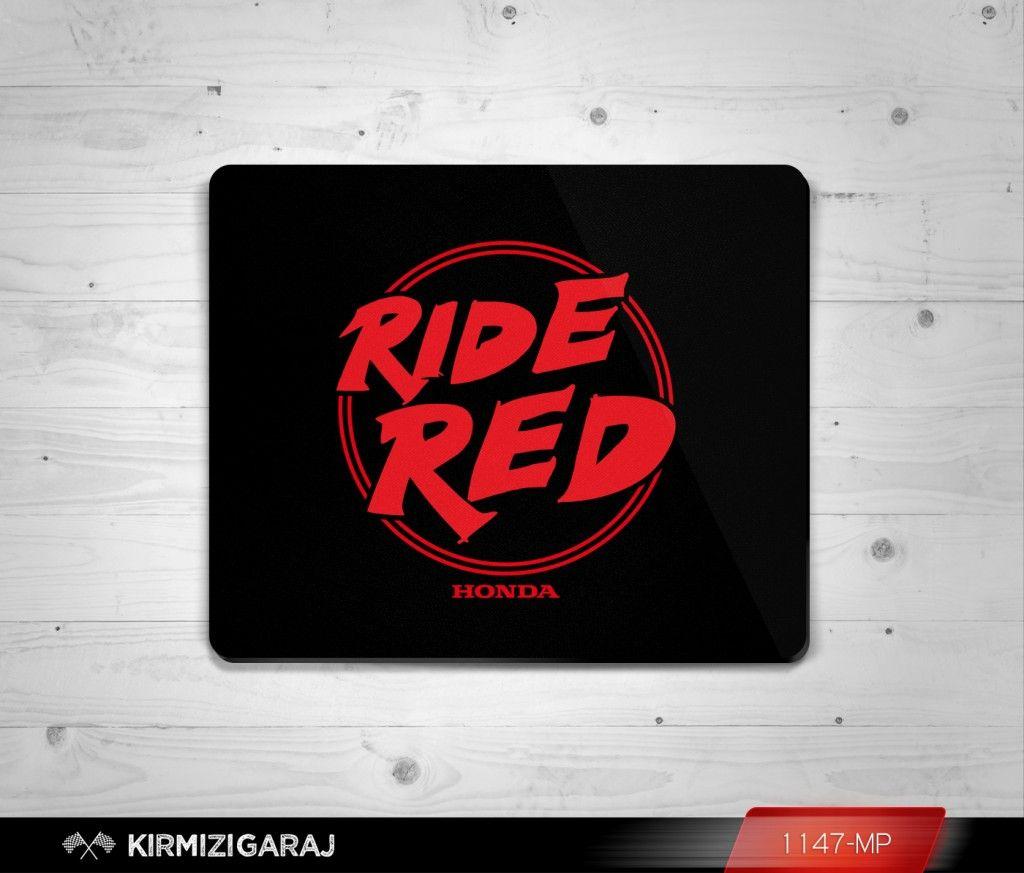 Red Mouse Logo - Honda Ride Red • Mouse Pad