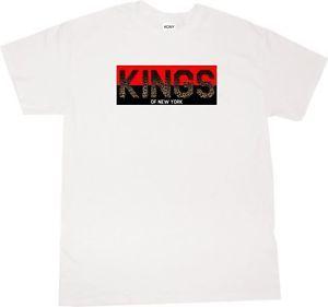 Red Cheetah Logo - Kings Of NY Cheetah Print Logo T Shirt New York Red Animal Pattern