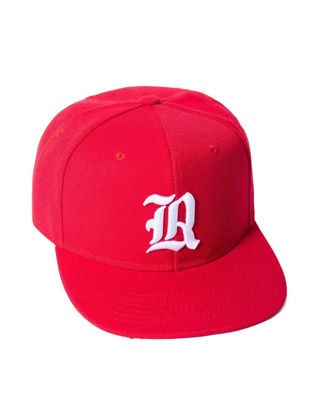 Red Color R Logo - Olde R Fitted Snapback - Red/White