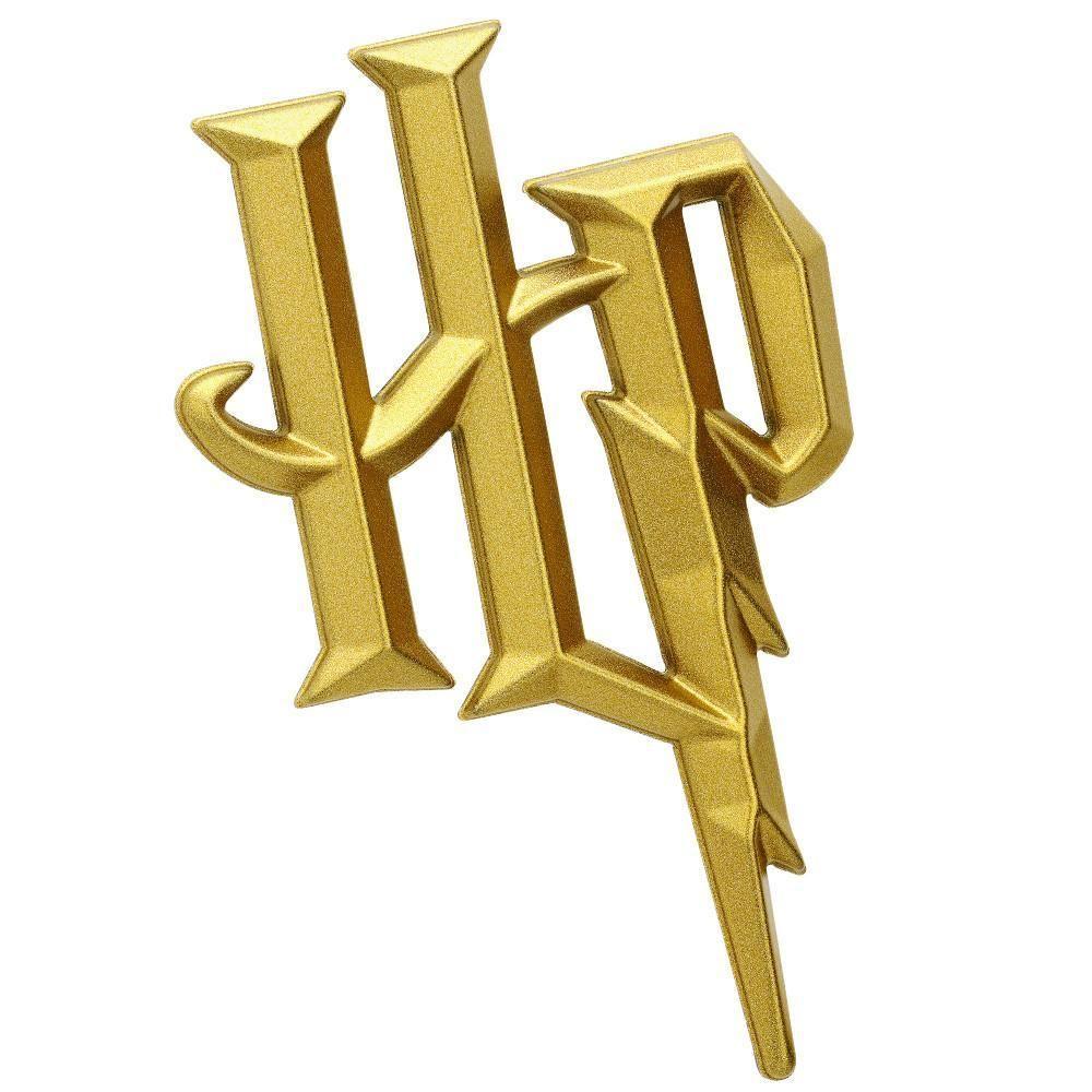 Potter Logo - FREE SHIPPING - HARRY POTTER PREMIUM 3D Gold Chrome Logo Emblem ...
