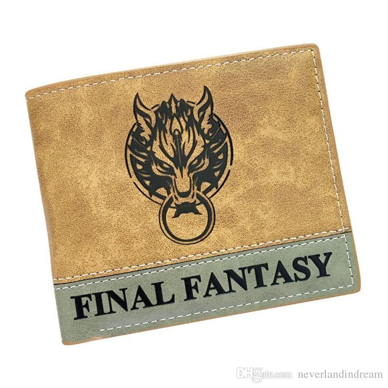 Cool Simple Wolf Logo - Cool Final Fantasy Anime PU Wallet With Claud Wolf Totem Mark Money ...