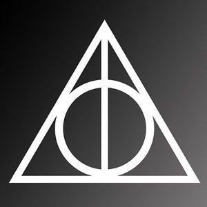 Potter Logo - Harry Potter Logo Car Vinyl Window Sticker Decal Deathly Hallows