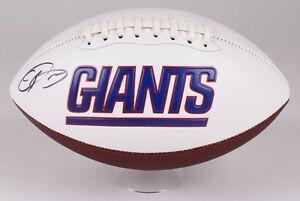 Giants Football Logo - ODELL BECKHAM JR SIGNED NEW YORK GIANTS LOGO FULL SIZE NY FOOTBALL w ...