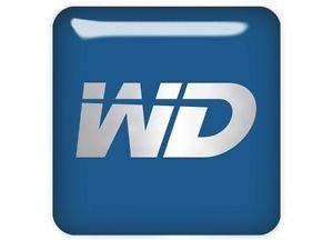 Western Digital Logo - Western Digital WD Blue 1x1 Chrome Effect Domed Case Badge