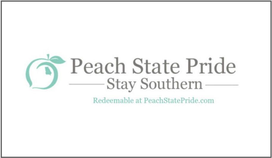 Peach State Pride Logo - Gift Card. Peach State Pride