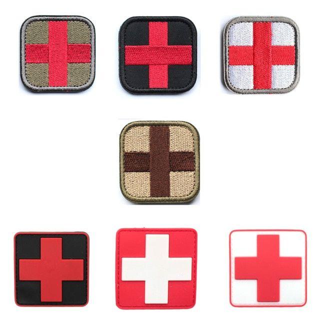 Military Medical Cross Logo - Medical red Cross Patch stickers Exquisitely Embroidered military