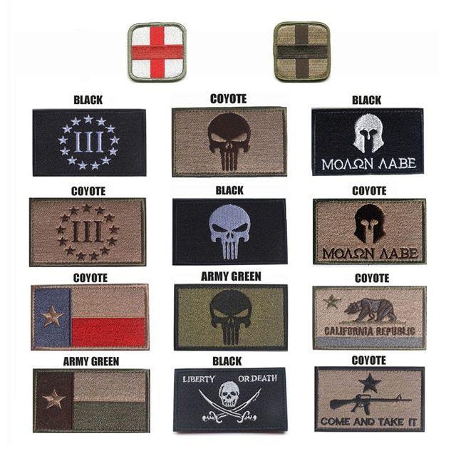 Military Medical Cross Logo - Cloth Medical Cross Punisher Patch Embroidery Skull Tactical Patch ...