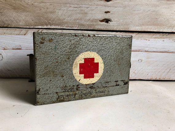 Military Medical Cross Logo - Vintage Spanish Military Medical Red Cross First Aid Kit | Etsy
