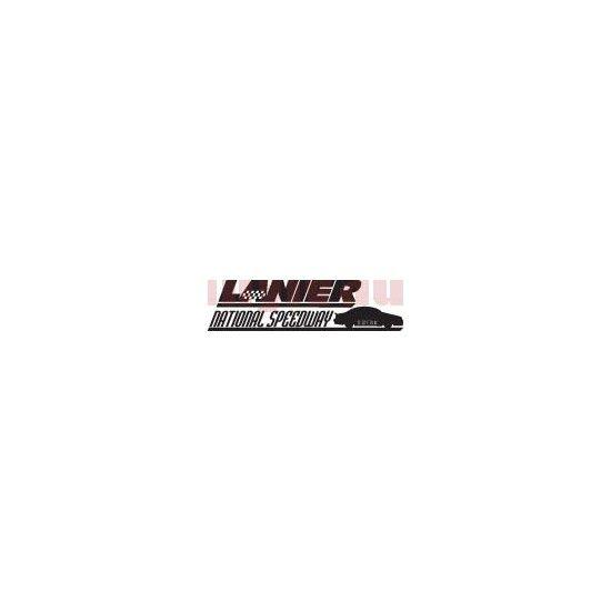 Speedway Logo - Lanier National Speedway Logo Vinyl Car Decal - Vinyl Vault