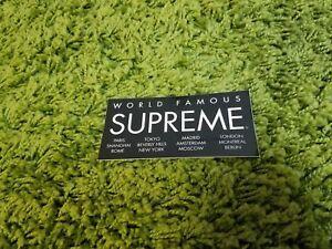 International Supreme Box Logo - Supreme S S 2015 Classic International Box Logo Sticker World Famous